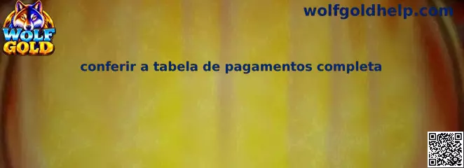 Guia para conferir a tabela de pagamentos completa do Wolf Gold